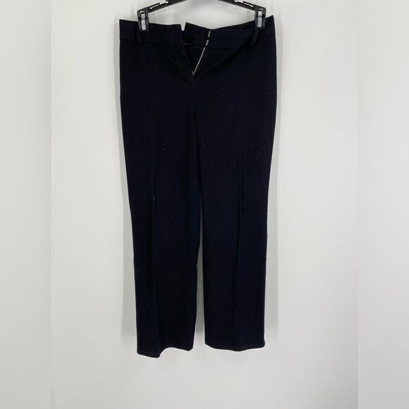 Kate Hill Women’s Black Flat Front Dress Pants size 4P - Picture 1 of 3